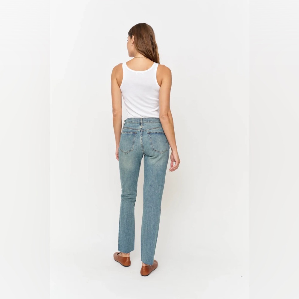 Oliver Logan Denim Crosby Relaxed Taper Straight Jeans, 28x30 Light Distress - Picture 4 of 16